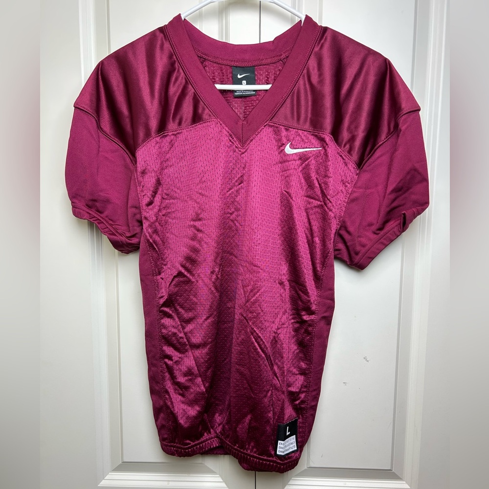 Nike Youth Stock Vapor Practice Football Jersey Size YL in Maroon